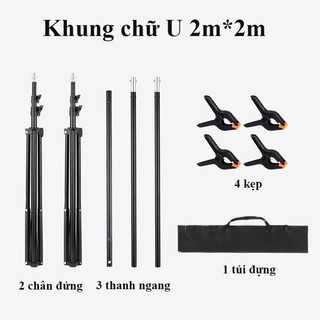 khung treo phông U 2mx2m