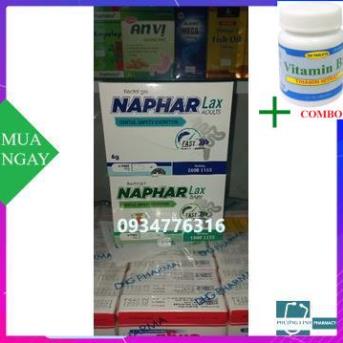 Combo Vitamin B1 chai 100 viên+ Naphar lux gel thụt chống táo bón cho bé và người lớn