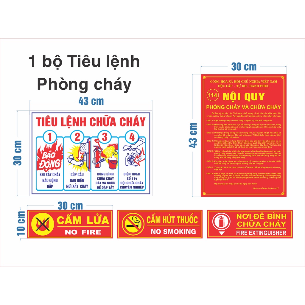 Bảng Phòng cháy/dầy 5li/in đề can PVC chấtlượngcao