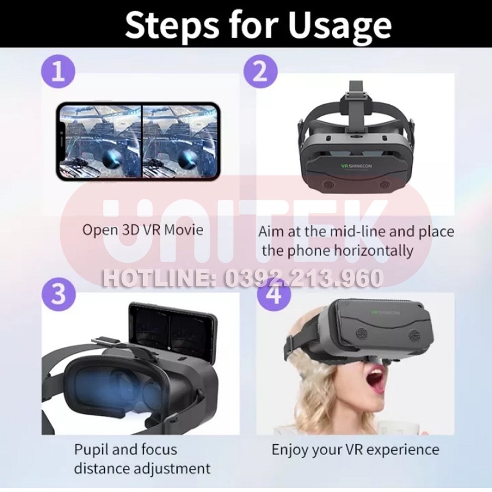 Kính Thực Tế Ảo 3D VR Dành Cho Điện Thoại Thông Minh 4.7-7.2 Inch - Kính Thực Tế Ảo Shinecon G13