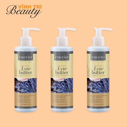 Lotion Dưỡng Thể Cuccio Tinh Chất Hoa Oải Hương Và Cúc Chamomile 237ml
