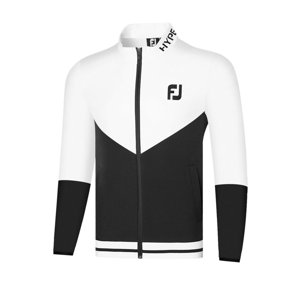 Áo Khoác Thể Thao Phối Khóa Kéo Phối Màu Đen Trắng Thời Trang Thu Đông 2022 Cá Tính Cho Nam