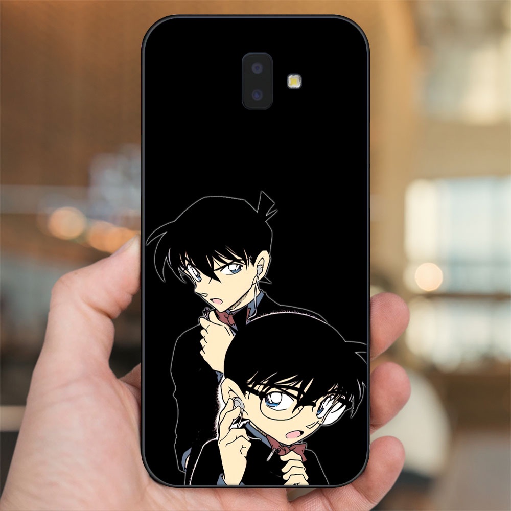 Ốp lưng Samsung J6 Plus viền đen in hình Shinichi Conan Thám Tử Lừng Danh