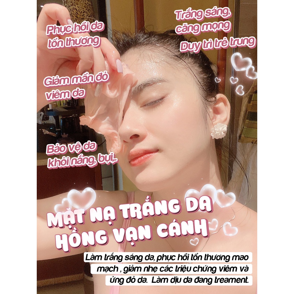 Mặt nạ Weilaiya trắng da cánh hoa hồng và tái sinh cỏ vạn năm 28g