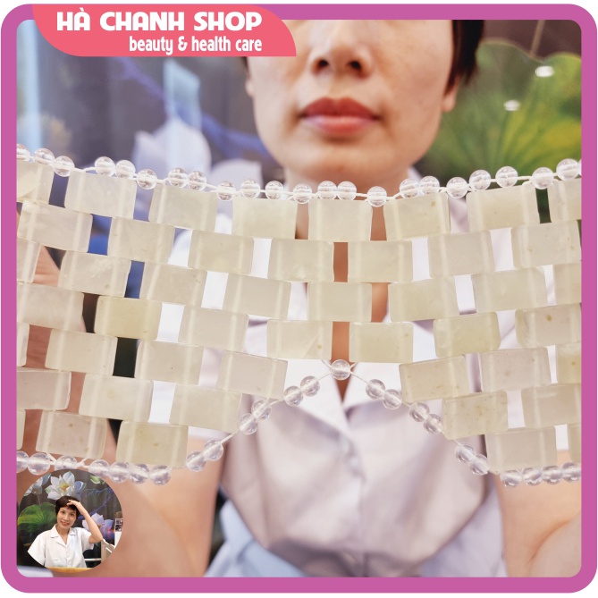 Mặt Nạ Mắt Đá Lạnh Authentique Jade Thư Giãn Chườm Nóng Lạnh Vùng Mắt Đẹp Hết Thâm Đau Mỏi Mắt