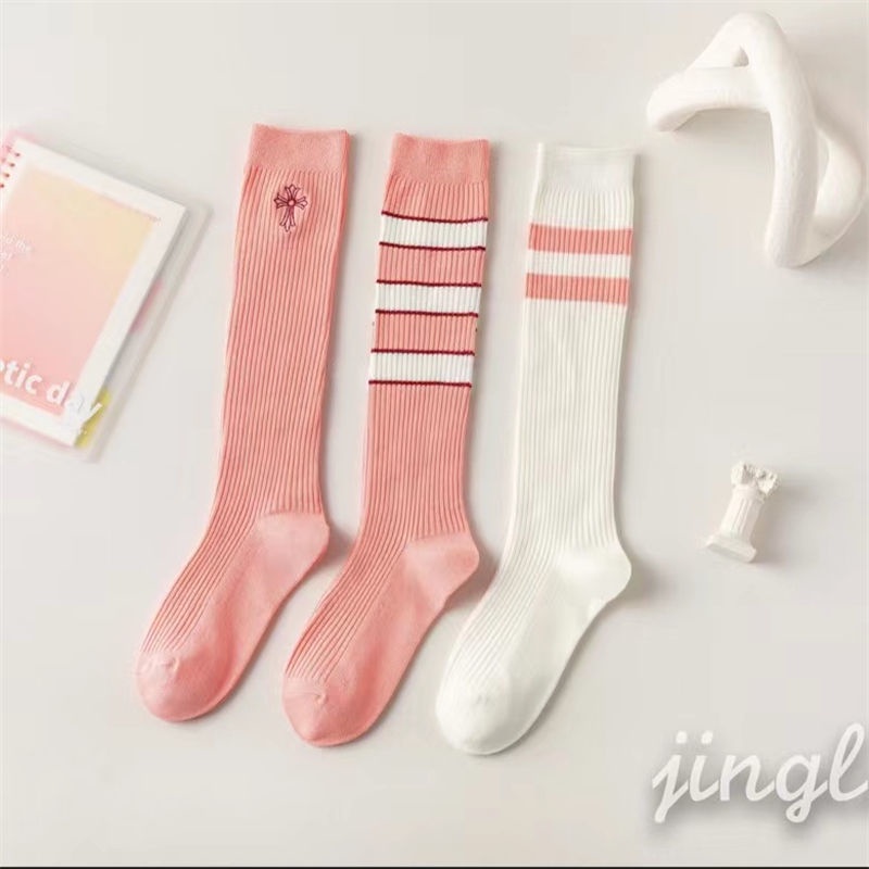 Tất Bắp Chân Dài Tới Đầu Gối Phong Cách Preppy JK Cho Nữ