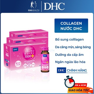 Collagen nước DHC Nhật Bản làm đẹp da mặt chống lão hóa cấp nước dưỡng ẩm căng bóng mịn bổ sung collagen dạng nước uống