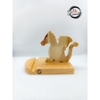 Kệ gỗ để điện thoại con Rồng