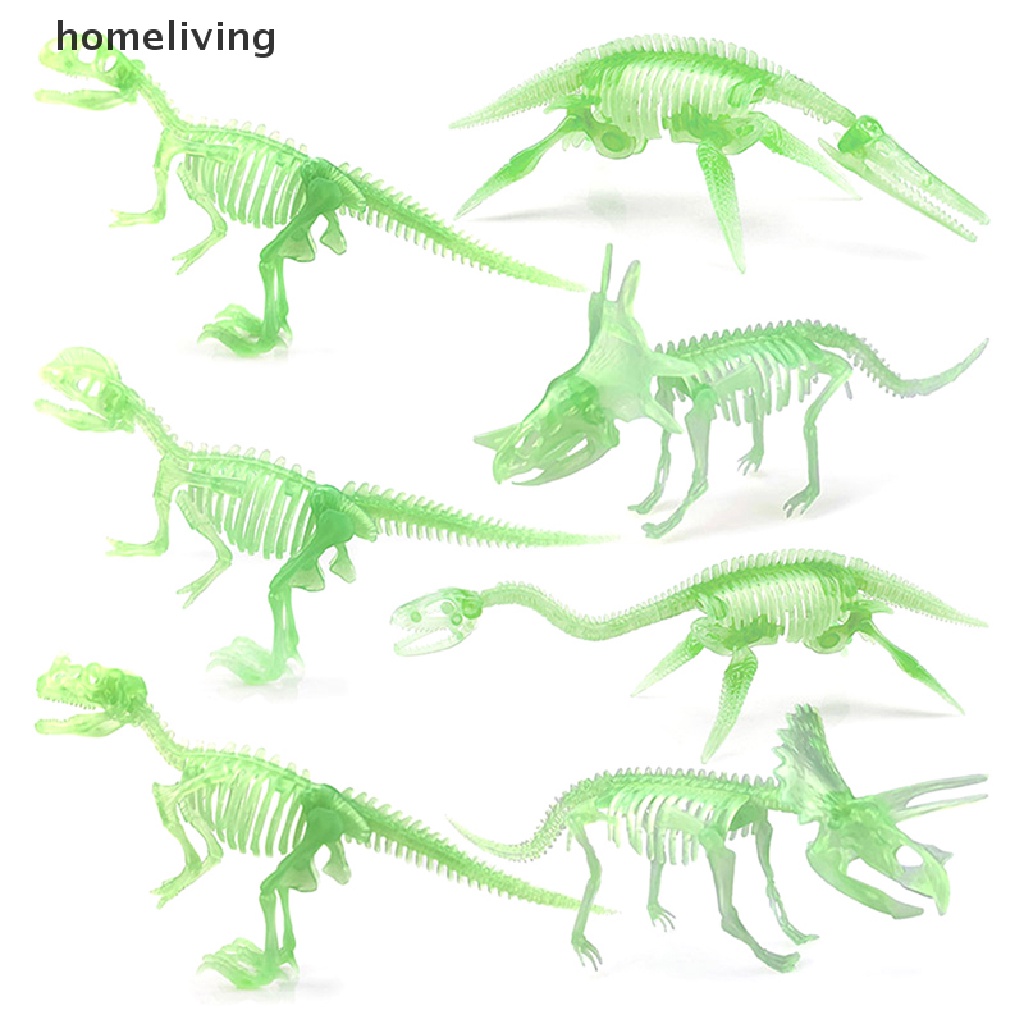 Mô Hình Xương Khủng Long Hóa Thạch Màu Dạ Quang Trang Trí