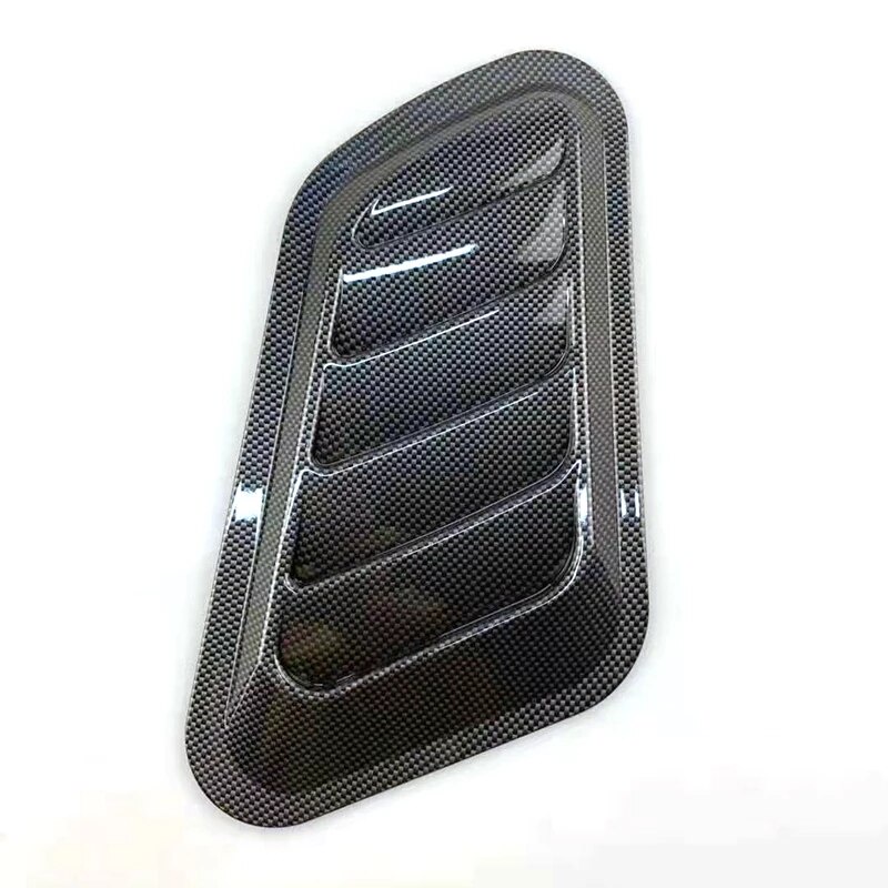Ốp Capo Màu Đen, Sợi Carbon Giả Cửa Gió Mui Xe Lắp Trang Trí Ô Tô