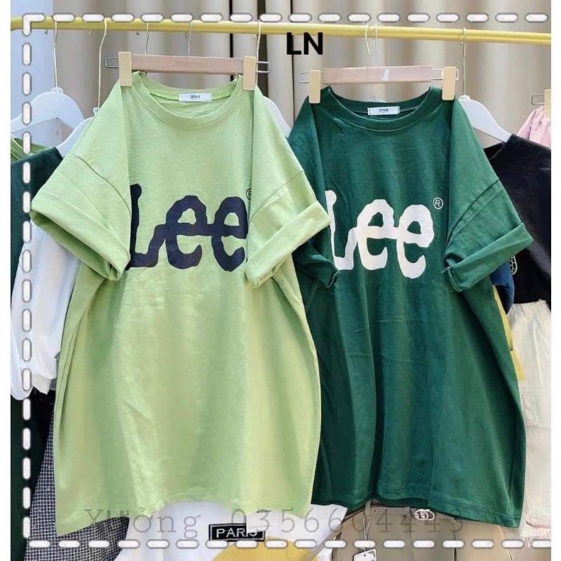 Áo Thun Phông Cotton 3158 Nam Nữ Form Rộng Unisex Chất Cotton Khô In Chữ Lee