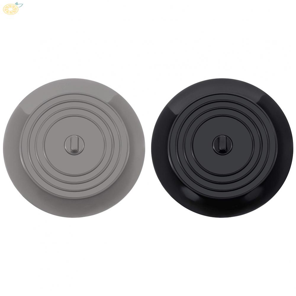 Nắp Đậy Cống Thoát Nước Bồn Rửa Chén Bằng Silicon Gel Mềm Chống Mùi Hôi Màu Xám / Đen