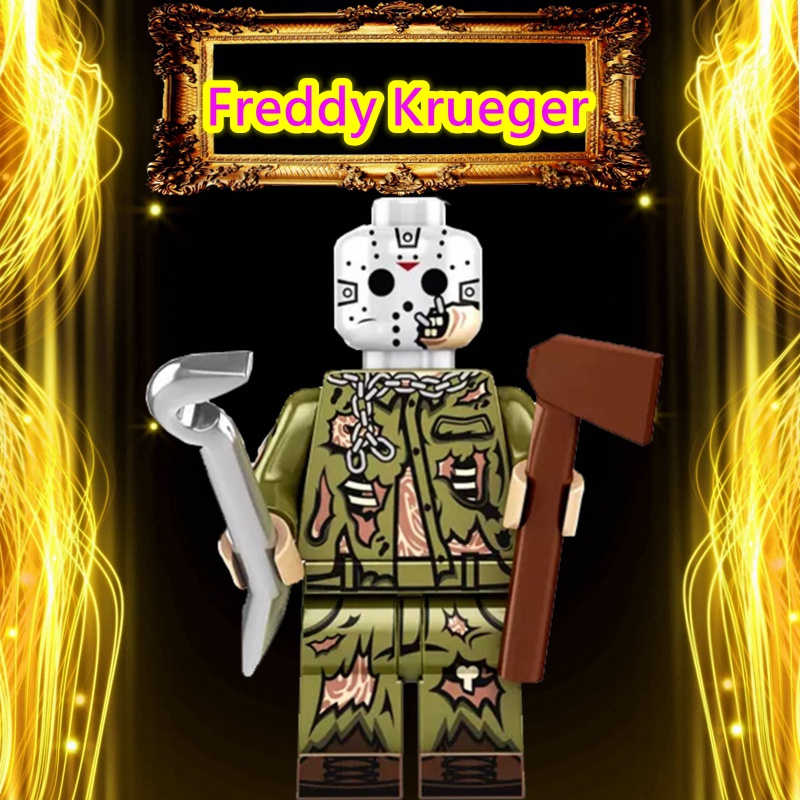 Khối Đồ Chơi Lắp Ráp Nhân Vật Freddy Krueger Jack Kinh Dị Bằng Da Mặt Trong Phim Halloween Làm Quà Tặng Sinh Nhật Cho