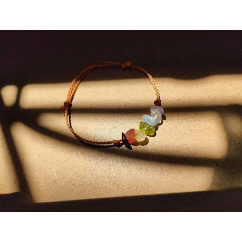 Vòng tay 7 đ.á chakra mini