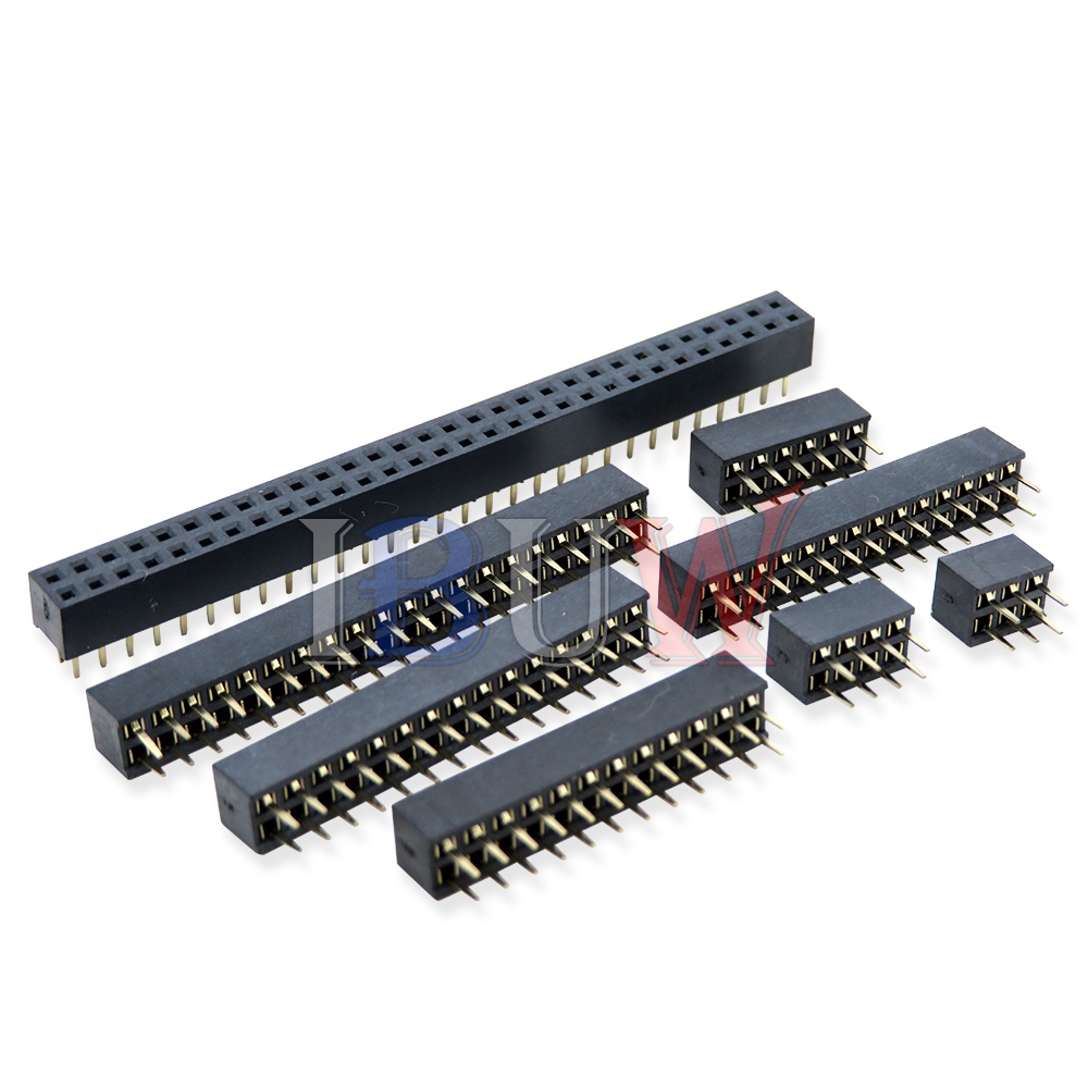 5/10PCS 1X 2X/2/3/4/5/6/8/10/40 PIN Double Row Straight FEMALE PIN HEADER 2.0MM 2MM Strip Connector Socket 3p/4p/6p/8p/20p/40p