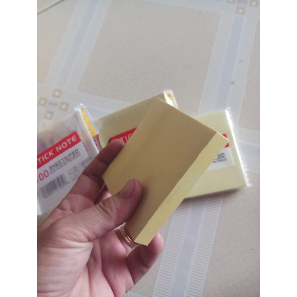 Giấy nhớ Giấy note ghi chú màu vàng 100 tờ/xấp