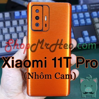 Dán Skin Màu Mặt Sau Lưng Nhôm Xước Xiaomi 11T Pro 5G - Mi 11T Pro - Mi 10T Pro