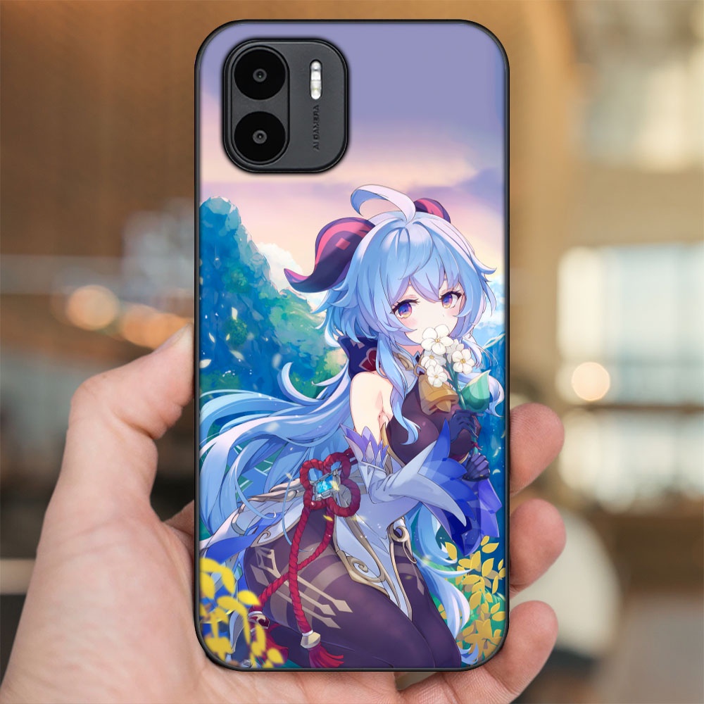 Ốp lưng Xiaomi Redmi A1 viền đen in hình Ganyu Genshin Impact