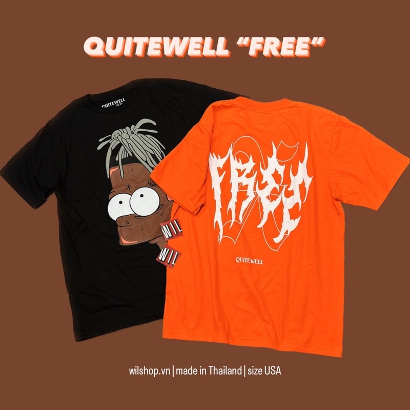 QUITEWELL TEE - SIMPSON & MONALISA - ÁO UNISEX SIZE USA