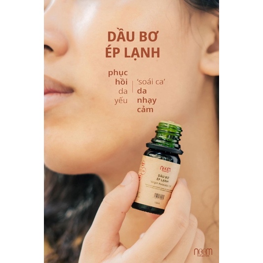 DẦU BƠ ÉP LẠNH NOOM VIRGIN AVOCADO OIL 10ML