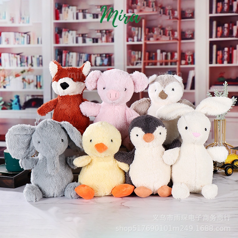 Gấu Bông Cao Cấp 18cm, Heo Bông, Vịt Bông, Gà Bông, Chó Bông Dễ Thương Thú Nhồi Bông Quà Sinh Nhật MIRA-GB28175