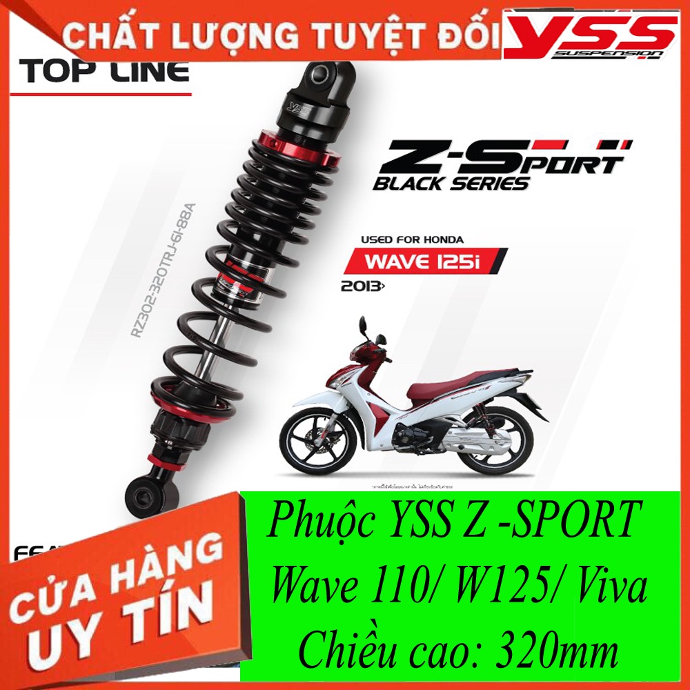 Phuộc YSS Thái Lan xe  Wave 110/125, Dream, Future Z SPORT