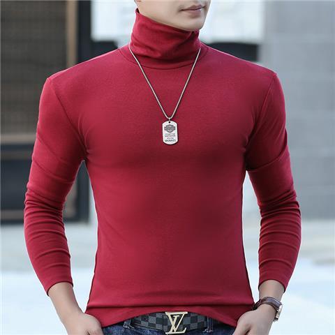 Áo Thun Nam Dài Tay Cổ Cao Thời Trang Hàn