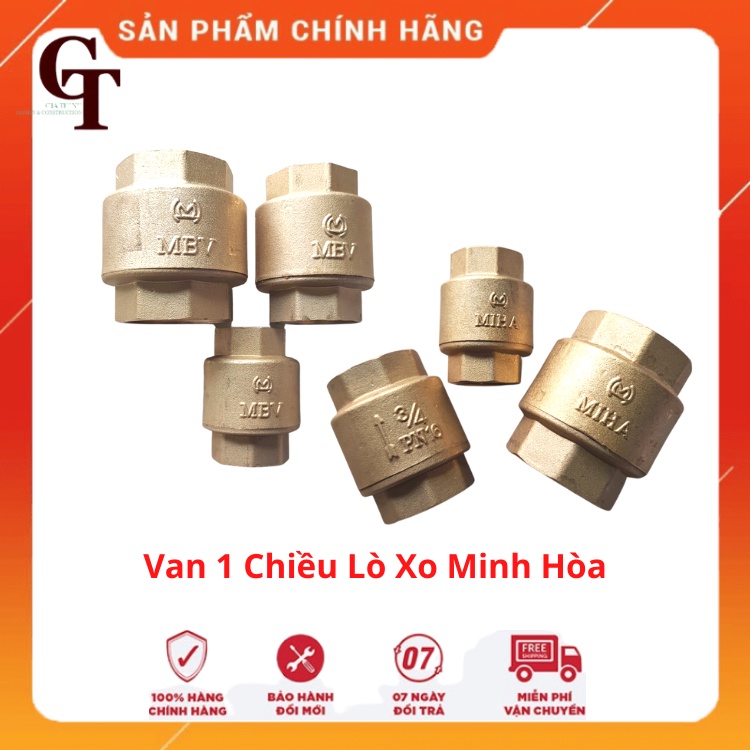 Van Đồng 1 Chiều Van lò Xo 1 Chiều Minh Hoà Đủ Kích Cỡ