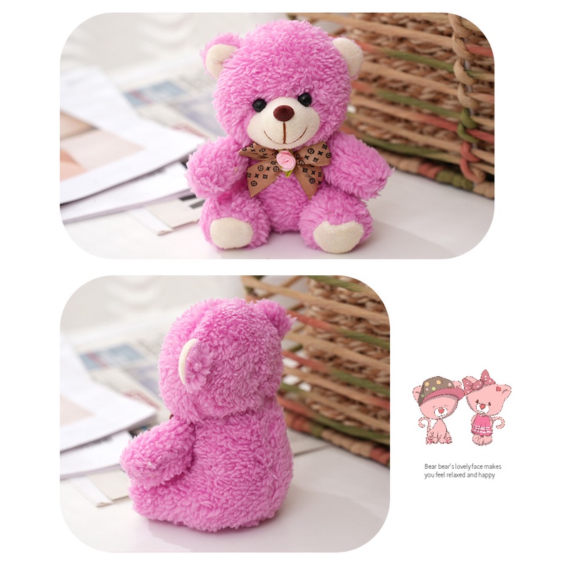 Móc treo trang trí balo, móc khoá gấu bông - Mẫu cao cấp - 12*11cm xinh xắn GB02