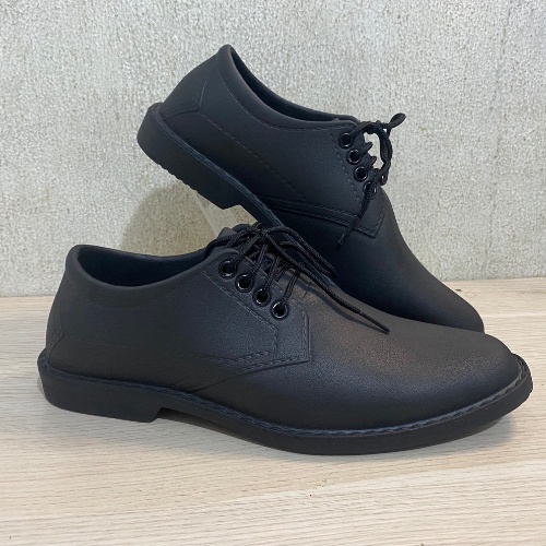 Giày tây đen công sở, chất liệu siêu nhẹ, siêu bền, chống thấm nước, đi mưa, lội nước thoải mái. Hàng chính hãng Duwa