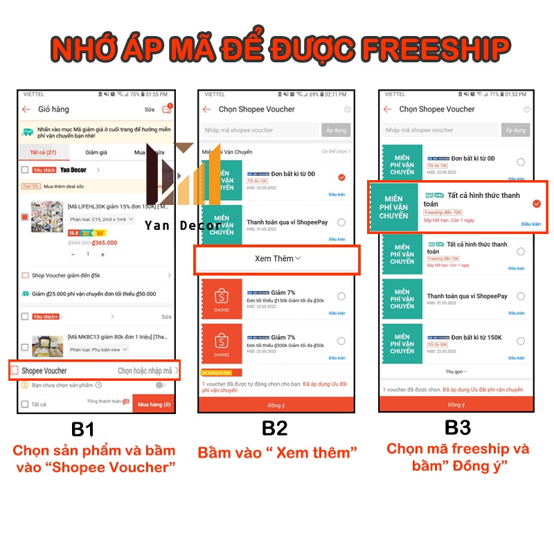 Bộ 3 bức tranh trang trí đáng yêu xinh xắn T28 CHỌN KHUNG