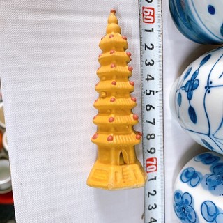 Tháp mini trang trí chậu cây bể cá