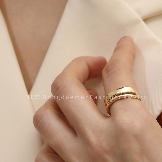 Nhẫn SEAGLOCA mạ vàng 14K thời trang