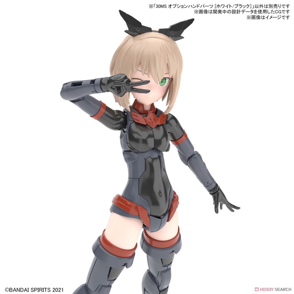 Mô hình lắp ráp Bandai 30MS Option Hand Parts - WHITE / BLACK
