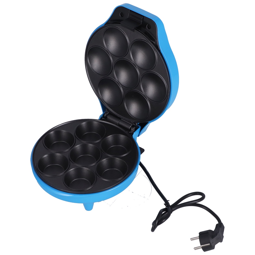 Có thể bán buôn Máy làm bánh đa chức năng 7 lỗ rán hai mặt cốc nóng 1200W EU 220‑240V Westvirginia058 Hàng giao ngay