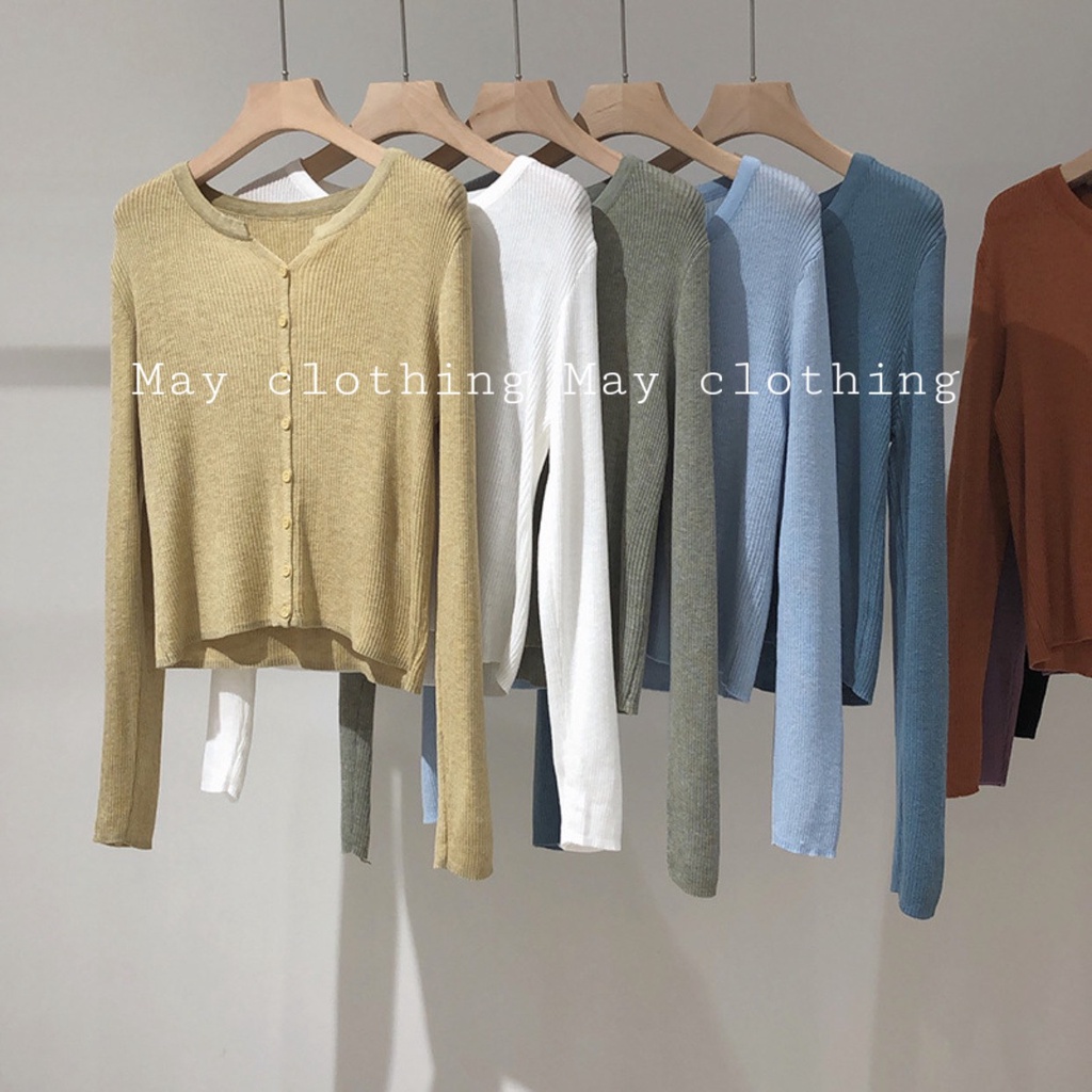 Áo len tăm tay dài áo khoác cardigan hàng QC loại 1 ẢNH THẬT SHOP CHỤP chất len siêu mền mịn hot mùa thu đông 2022