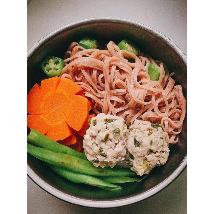 Mì bún phở gạo lứt đỏ/đen Eatclean Food 100% nguyên cám eatclean ăn kiêng giảm cân (500g)