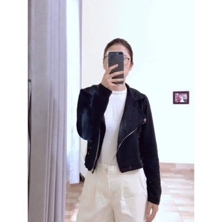 áo khoác da lộn xịn