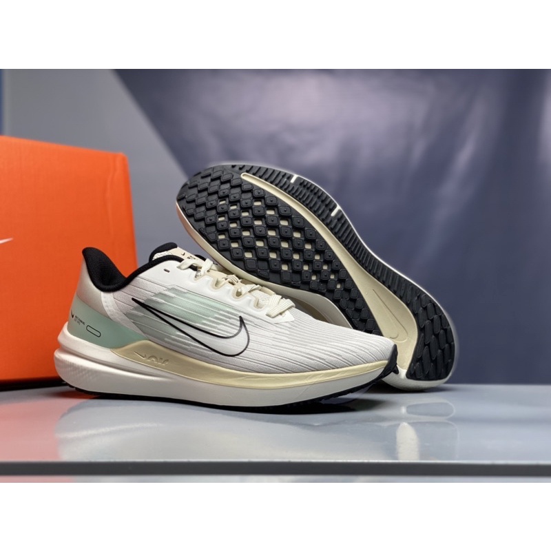 GIÀY THỂ THAO CHÍNH HÃNG CẶP NAM NỮ NIKE ZOOM WINFLO 9 - GREY/GREEN
