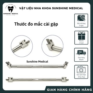 Thước đo mắc cài - Nhiều kích thước - Thước đo mắc cài gập góc nha khoa