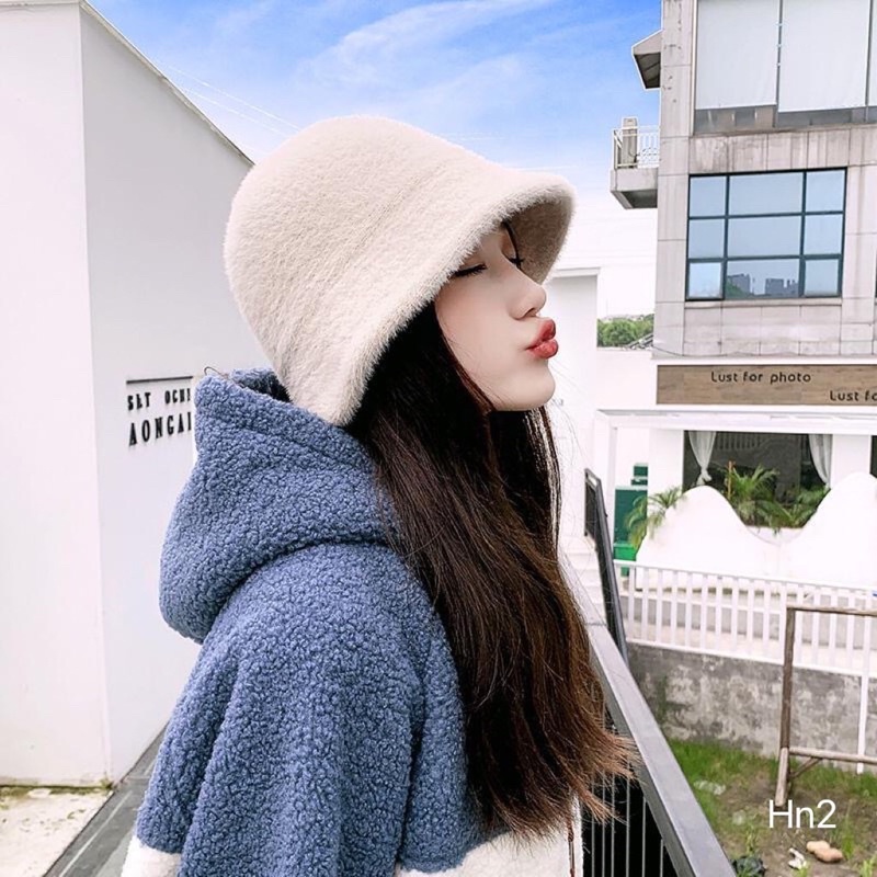 Mũ vành cụp lông mịn