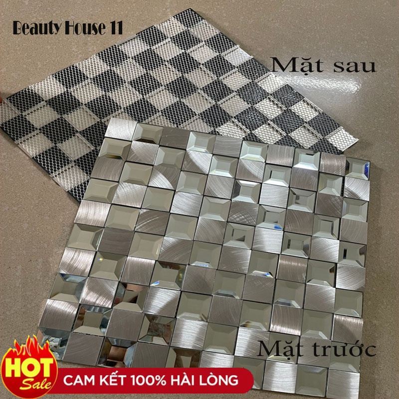 Gạch thủy tinh, gạch mosaic trang trí nhà cửa, trang trí quán cao cấp