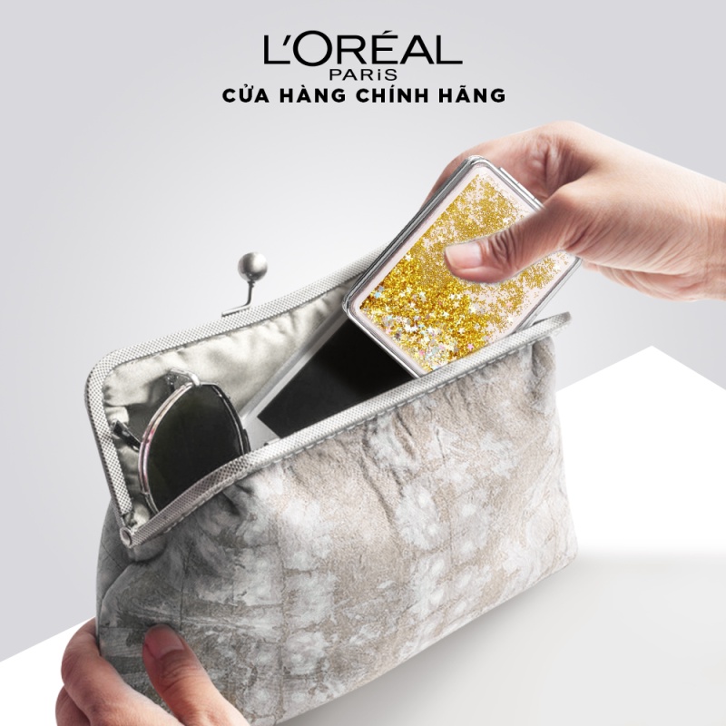 [Quà tặng không bán] Gương mini kim tuyến L'Oreal Paris