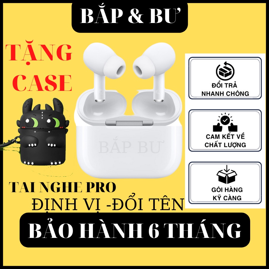 Tai Nghe Bluetooth AP PRO-SGC tặng kèm case tai nghe không dây bản cao cấp MÃ PRO SGC