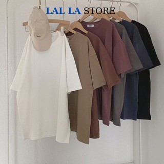 Áo thun trơn tay lỡ form rộng - phông nam nữ 3158 tuyết nhung oversize Lal la store 57