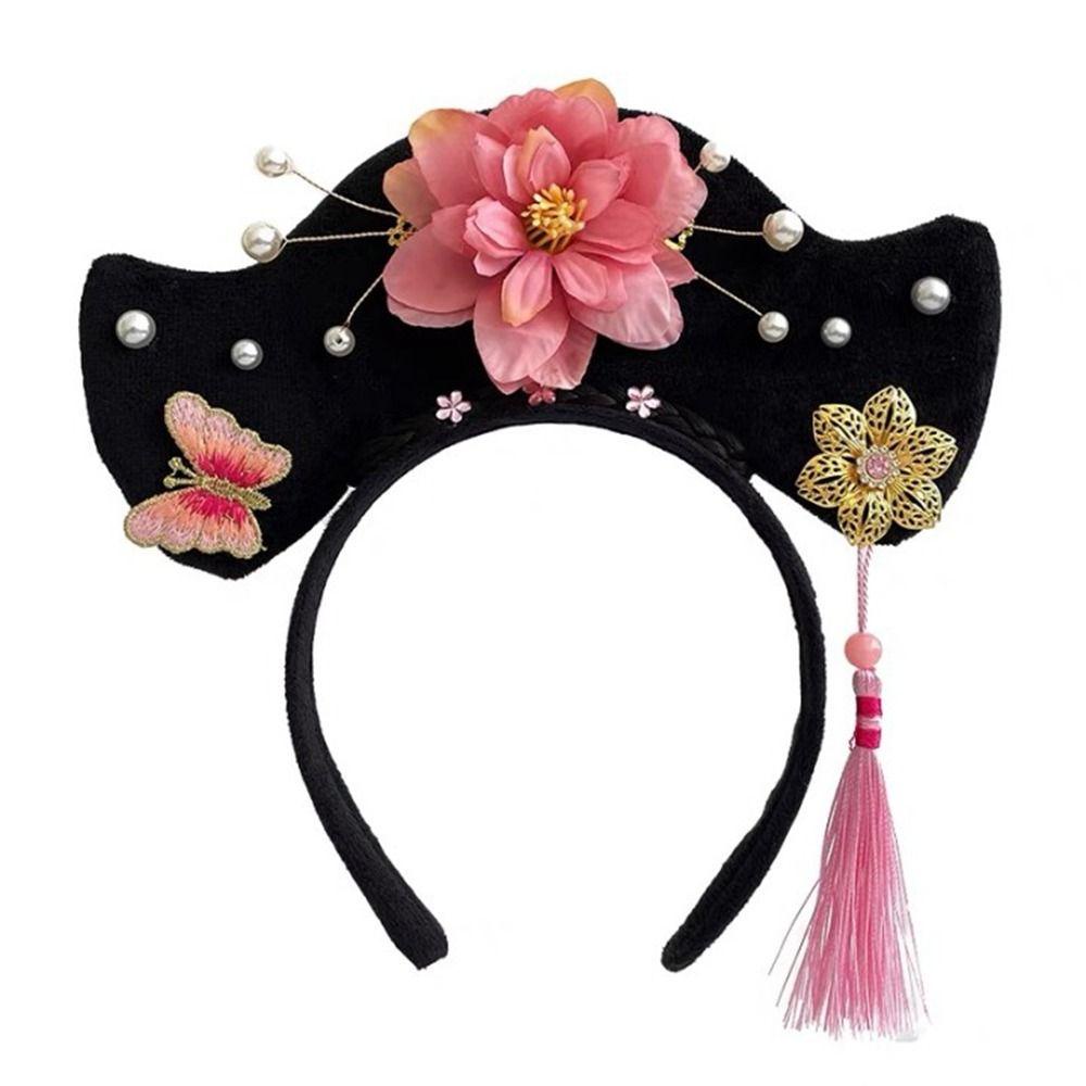 Trâm Cài Tóc Đính Nơ Tua Rua Phong Cách Hoàng Gia Trung Hoa Cổ Điển