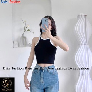 Áo thun nữ, áo crotop viền nữ chất len tăm tăm mềm mịn co giản tốt Dvin_fashion