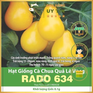 Hạt giống cà chua bi lê vàng 0.1gram