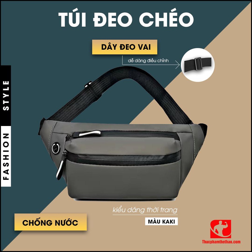 Túi Đeo Chéo TC Sport Unisex, Chất Liệu Cao Cấp, Siêu Nhẹ, Chống Nước, Thiết Kế Nhiều Ngăn , Nhiều Kiểu Đeo