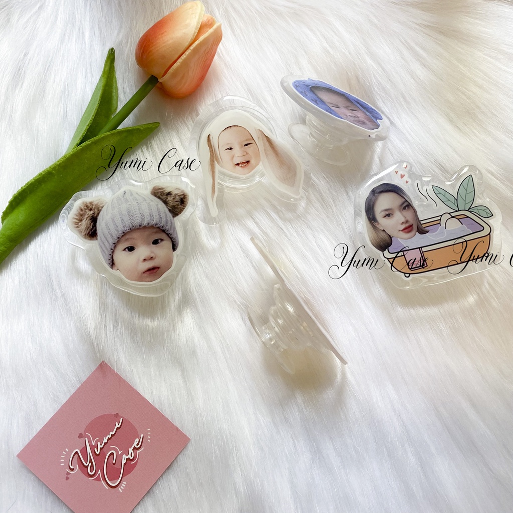 [CHAT SHOP CHỐT MẪU TRƯỚC KHI ĐẶT Ạ] Giá đỡ điện thoại Yumi Case - Griptok in theo yêu cầu - Thiết kế theo yêu cầu khung